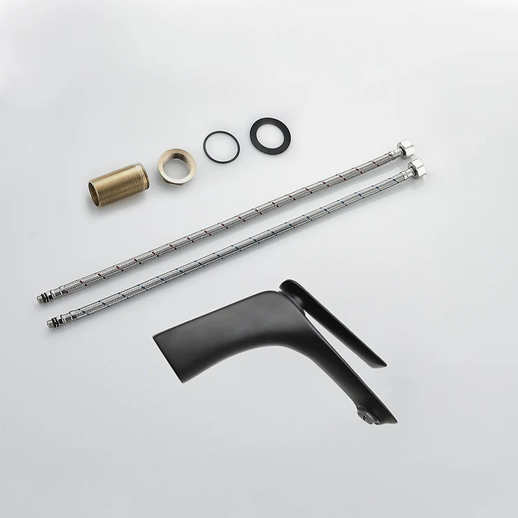 Baterie lavoar, alama, kit instalare inclus, negru RV7401B