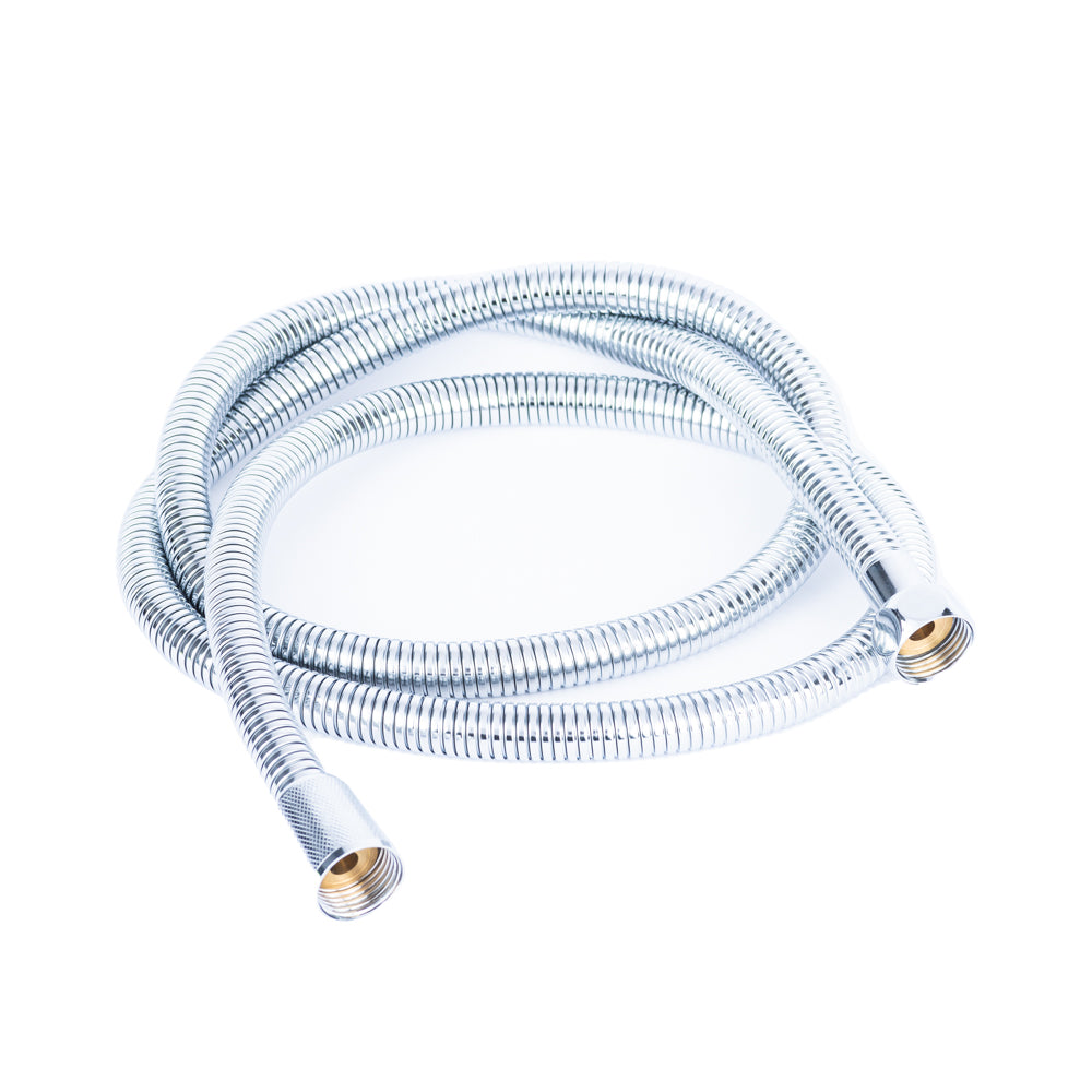 Set complet de dus, para dus cu iluminare, furtun si suport, crom RV888883