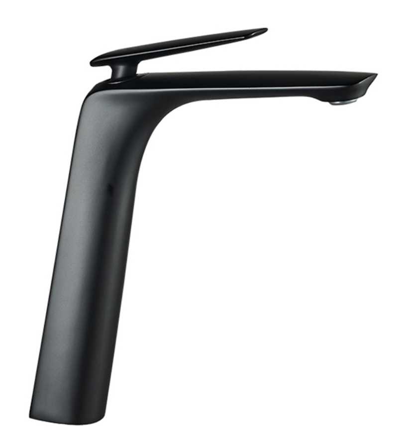 Baterie lavoar inaltata, alama, kit instalare inclus, negru RV7401HB