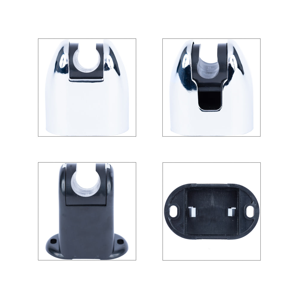 Set complet de dus cu para cu indicator de temperatura, furtun flexibil si suport, crom RV888880