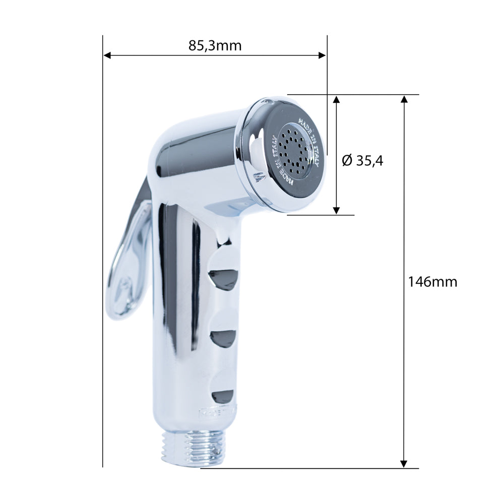 Rezerva cap de dus igienic crom, cu functie de bideu RV88884