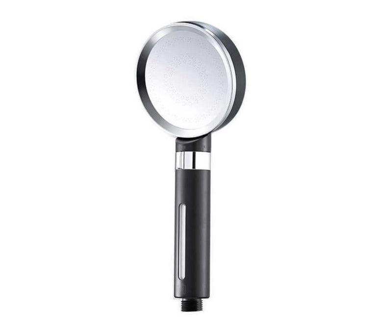 Set complet de dus, para cu 1 functie, 2 filtre, filtru anticalcat, filtru antibacterian, negru RV888847