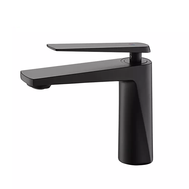 Baterie pentru lavoar, alama, negru RV6101B