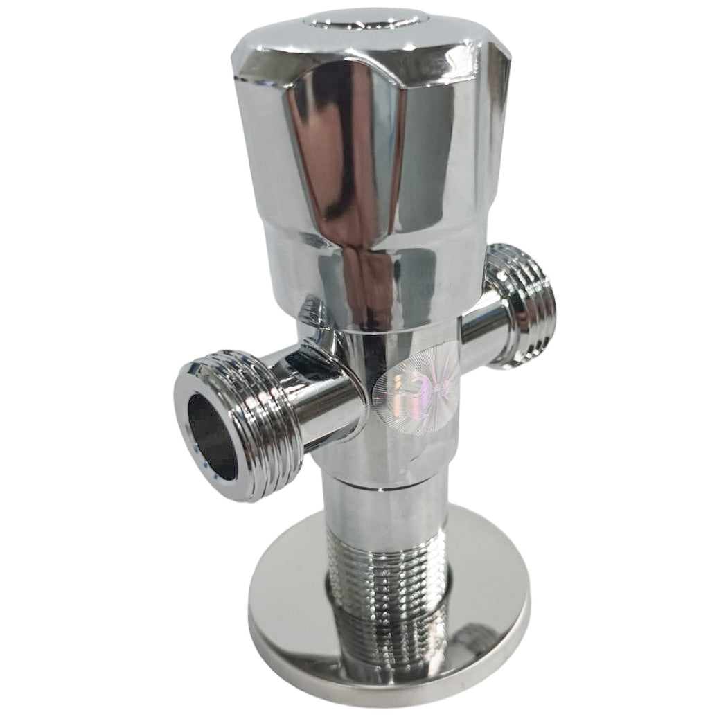 Robinet coltar cu rozeta 1/2"x1/2"x1/2" RV888816