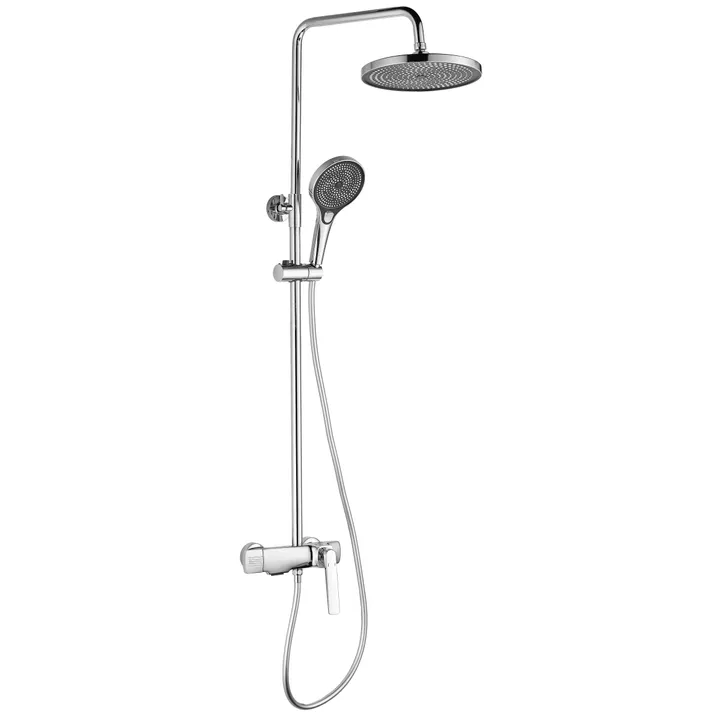 Coloana de dus, baterie incorporata, alama, crom RV61019C