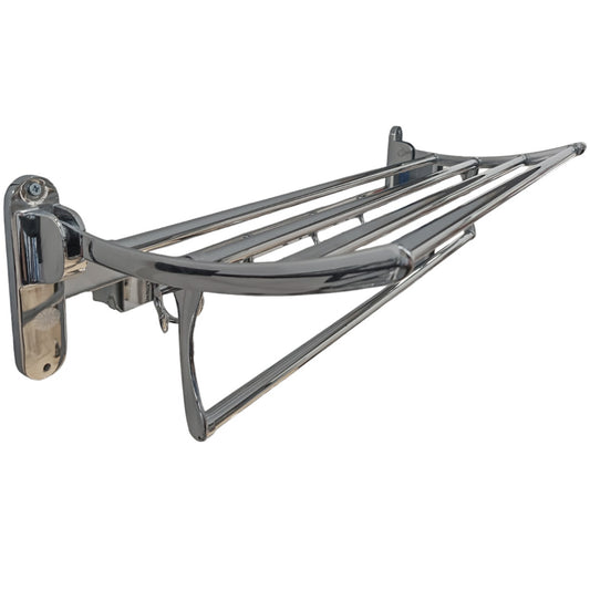 Raft pliabil pentru prosoape, baie, 5 bare, crom RV888842