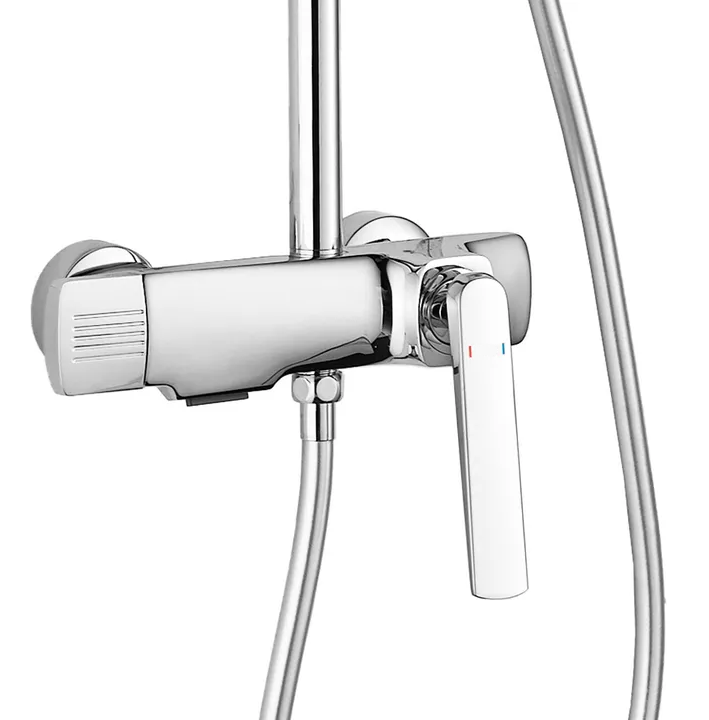 Coloana de dus, baterie incorporata, alama, crom RV61019C