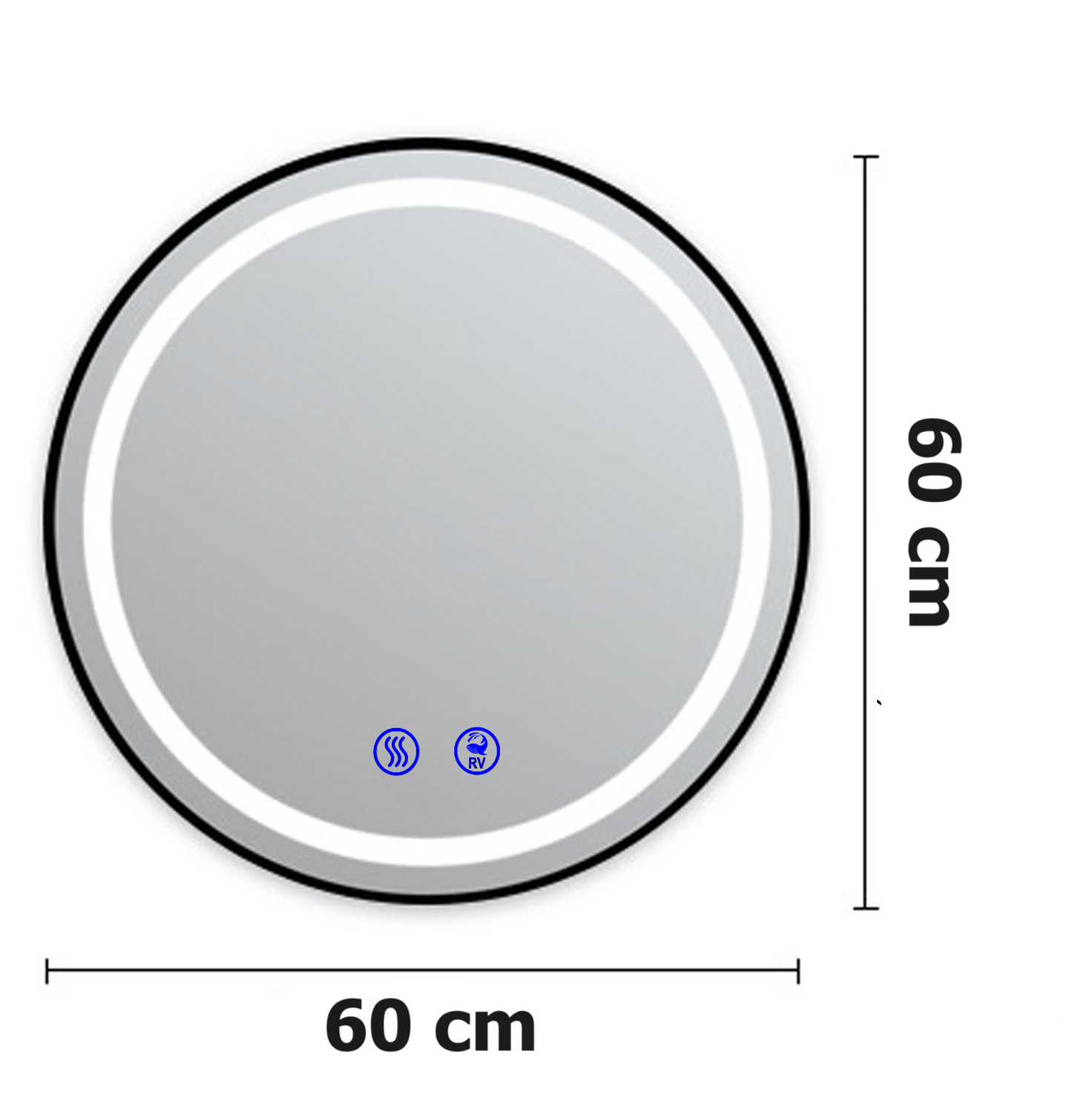 Oglinda LED, 60x60cm RV-LBN004