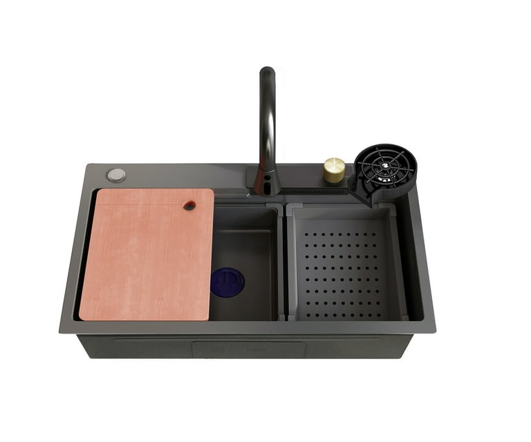 Chiuveta multifunctionala, otel inoxidabil, 75x45cm, gri RV888824