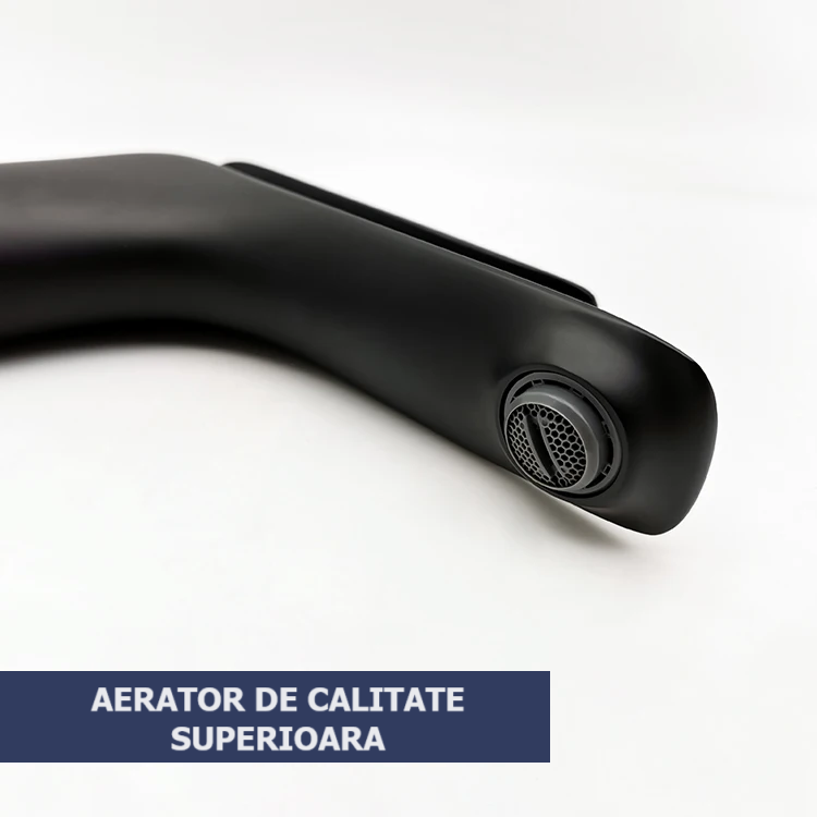 Baterie lavoar, alama, kit instalare inclus, negru RV7401B