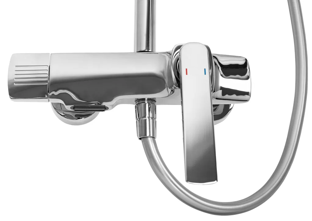Coloana de dus, baterie incorporata, alama, crom RV61019C