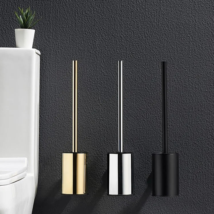 Perie de wc cu suport, negru RV888841