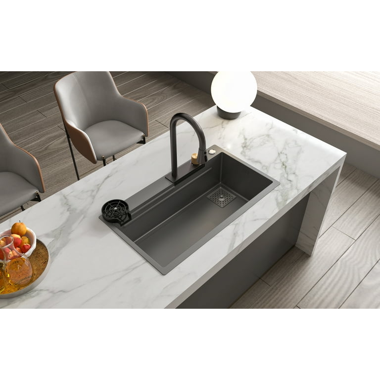 Chiuveta multifunctionala, otel inoxidabil, 75x45cm, gri RV888824