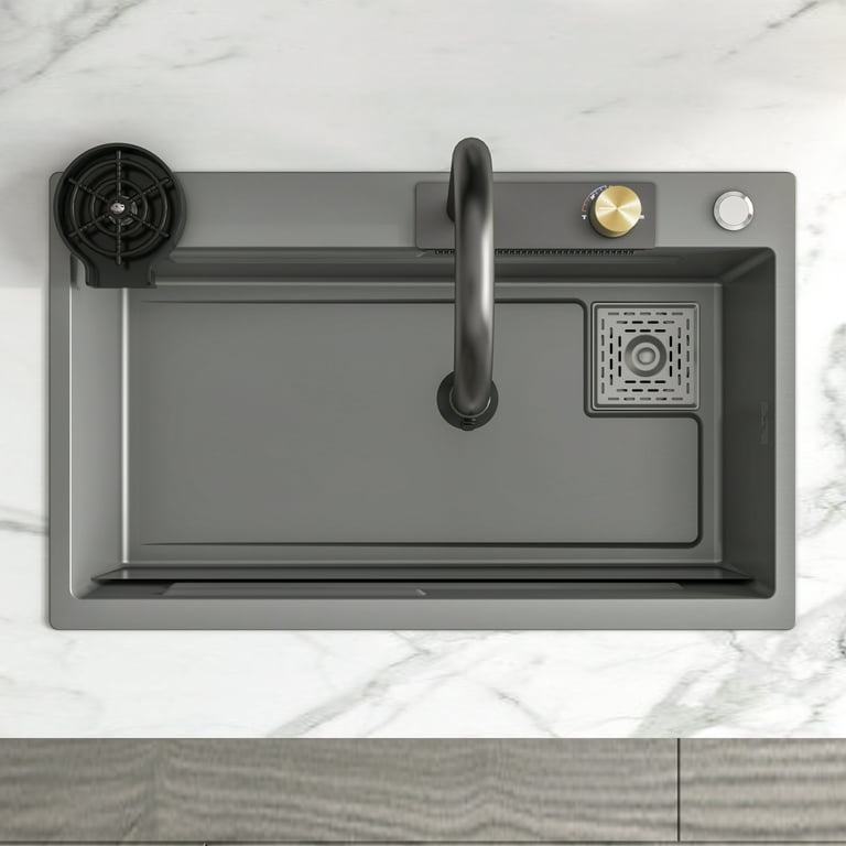 Chiuveta multifunctionala, otel inoxidabil, 75x45cm, gri RV888824