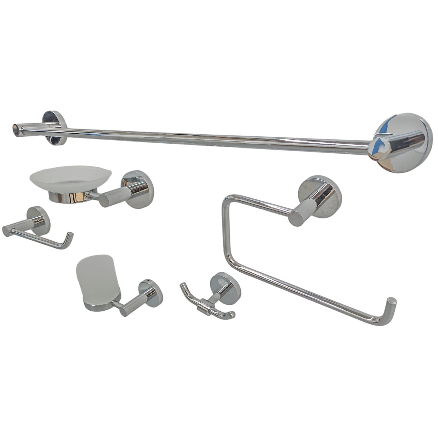 Set 6 piese accesorii baie, alama, crom RV888829