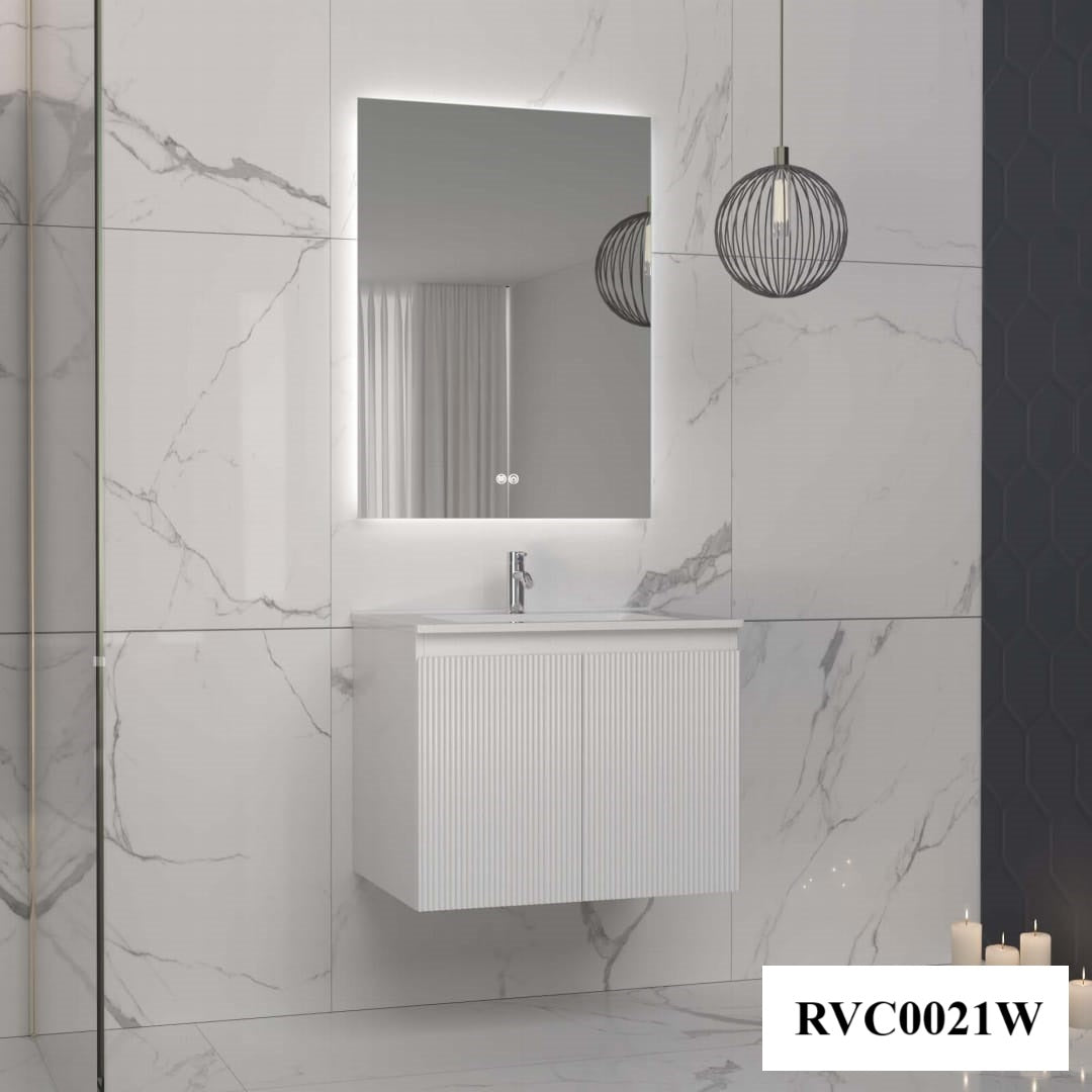 Set mobilier baie, PVC, 60x45x50cm, alb RVC0021W