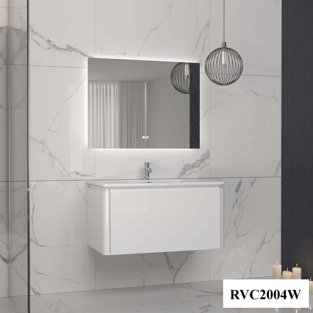 Set mobilier baie, PVC, 80x46x45cm, alb RVC2004W