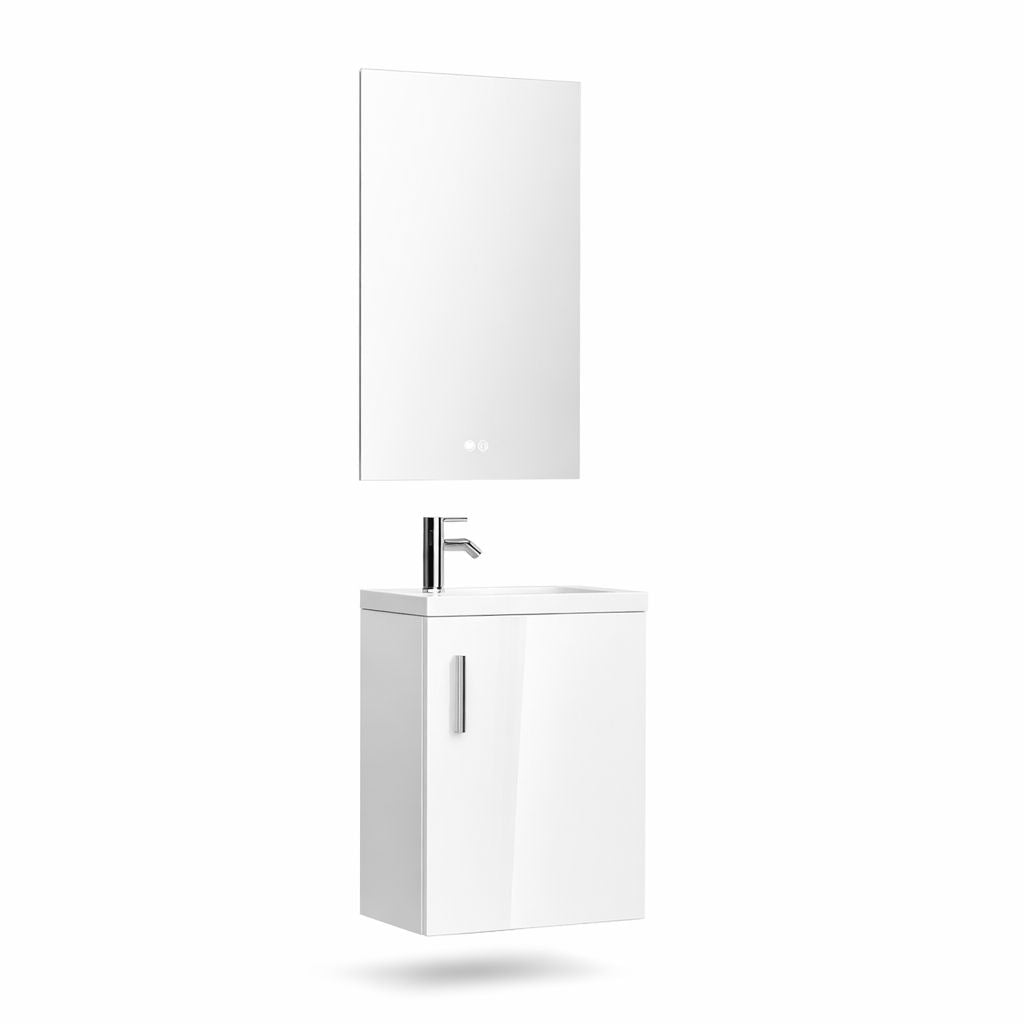 Set mobilier baie, PVC, 40x20x55cm, alb RVH24-400W