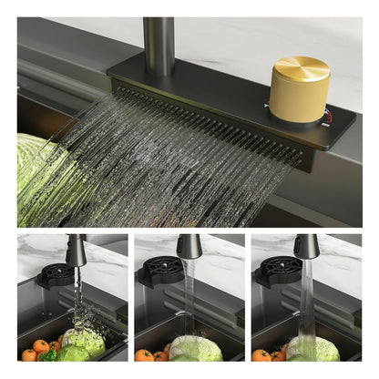 Chiuveta multifunctionala, otel inoxidabil, 75x45cm, gri  RV888824