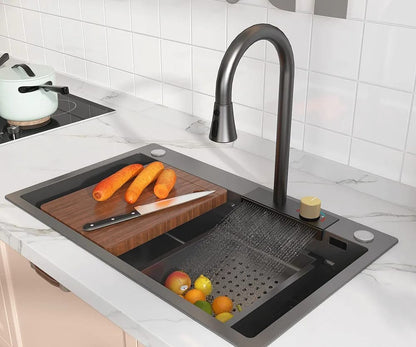 Chiuveta multifunctionala, otel inoxidabil, 75x45cm, gri  RV888824