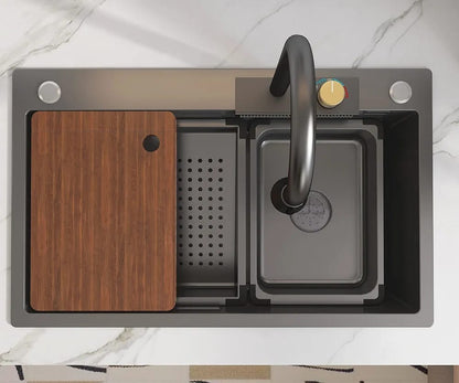 Chiuveta multifunctionala, otel inoxidabil, 75x45cm, gri  RV888824