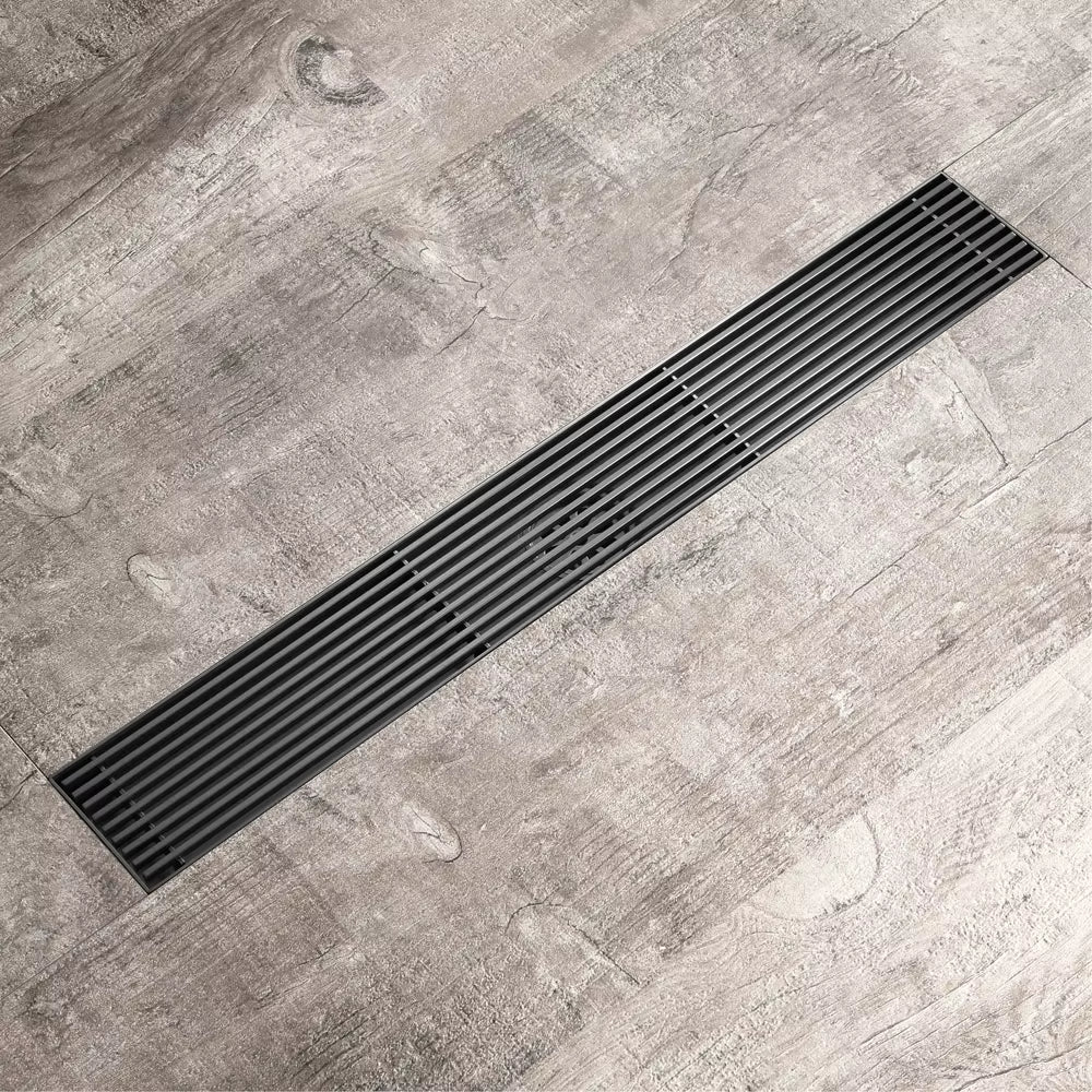 Rigolă duș liniară, inox 304, 57x400mm, negru RV8888101
