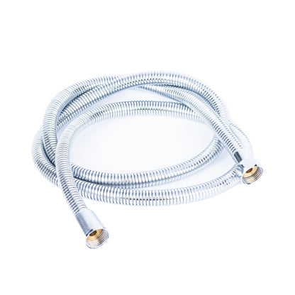 Set complet de dus, para dus cu iluminare, furtun si suport, crom RV888883