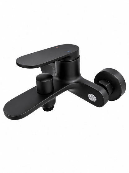 Baterie de cada, alama, set de dus inclus, negru RV1653B