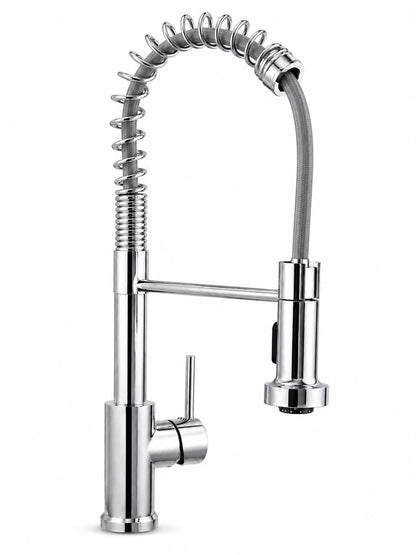 Baterie de bucatarie cu dus extractabil, 2 functii, crom RV9767C