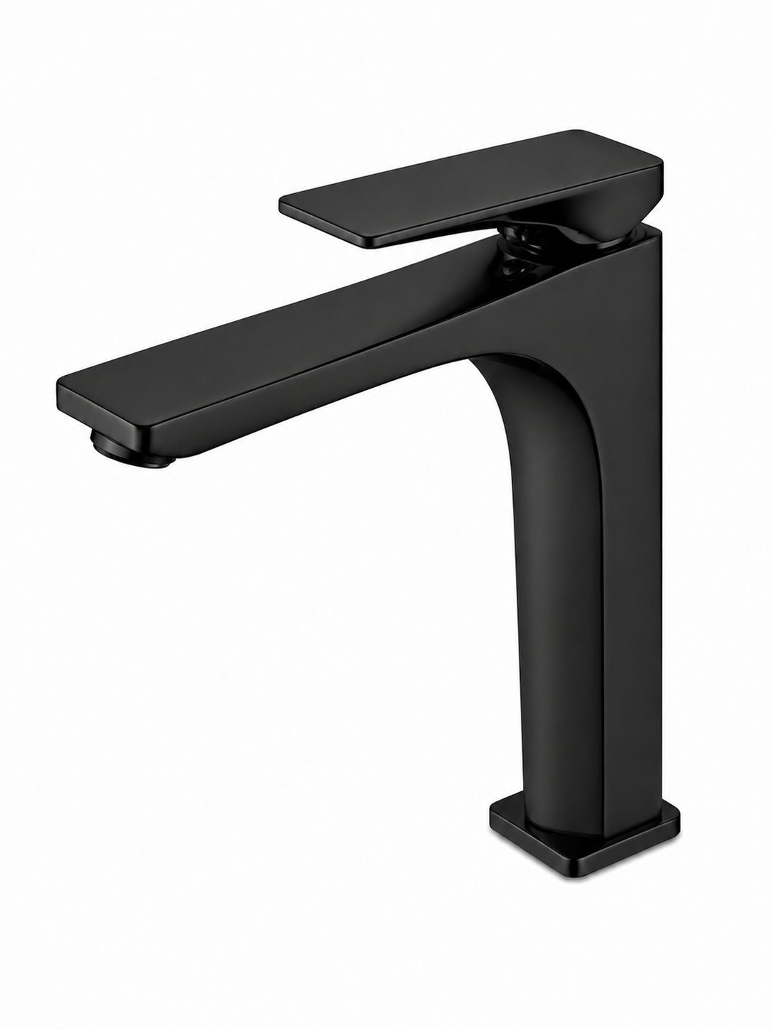 Baterie pentru lavoar cu corp inaltat, alama, negru  RV1401HB