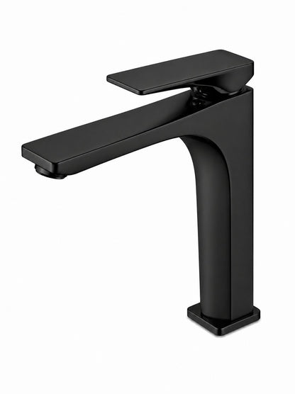 Baterie pentru lavoar cu corp inaltat, alama, negru  RV1401HB
