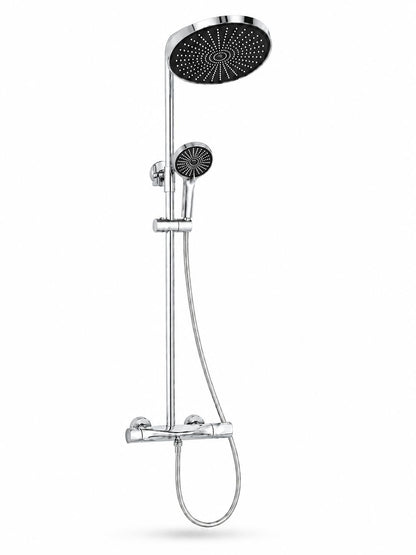 Coloana de dus, baterie incorporata, termostat, alama, crom  RV84040C