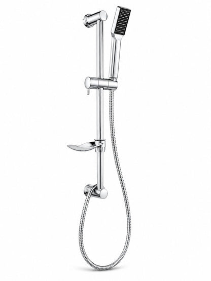 Set dus cu suport culisant si para minimalista, argintiu RV8888163C