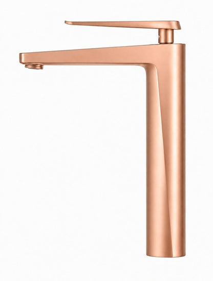 Baterie pentru lavoar cu corp inaltat, alama, rose-gold  RV6101HR