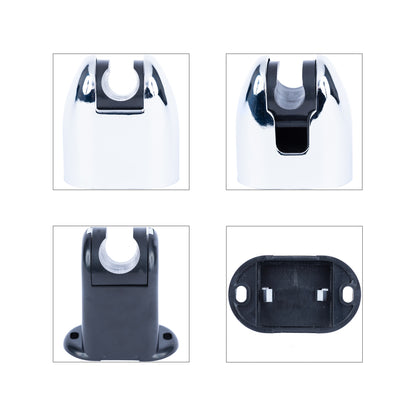 Set complet de dus, para dus cu iluminare, furtun si suport, crom RV888883
