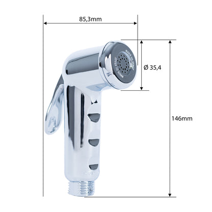 Rezerva cap de dus igienic crom, cu functie de bideu RV88884