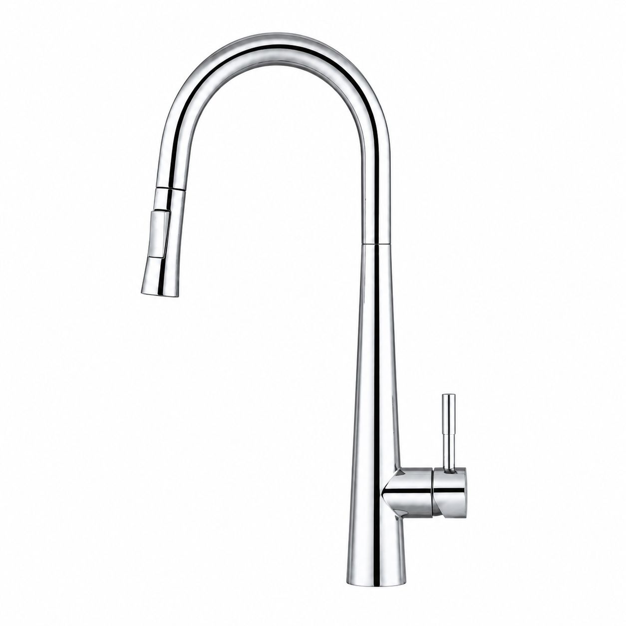 Baterie de bucatarie, otel inoxidabil, pipa extractabila, crom  RV5817C