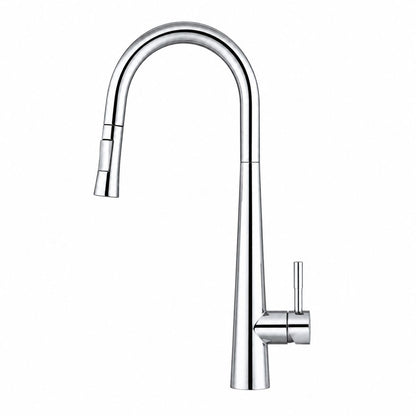 Baterie de bucatarie, otel inoxidabil, pipa extractabila, crom  RV5817C