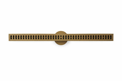 Rigolă duș liniară slim, reversibila, inox 304, 600x32mm, auriu periat RV8888114