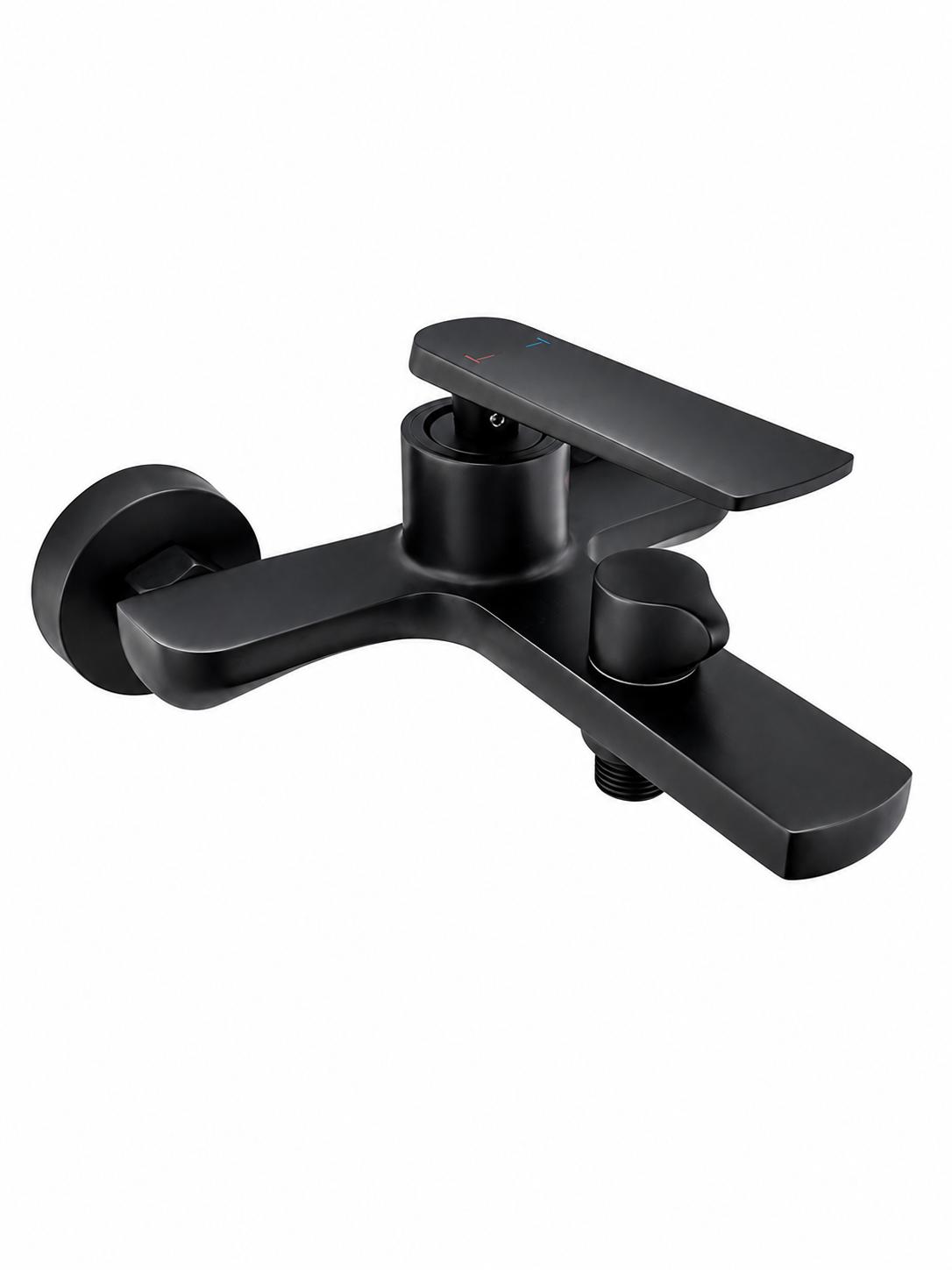 Baterie de cada, alama, fara set de dus, negru RV6105B