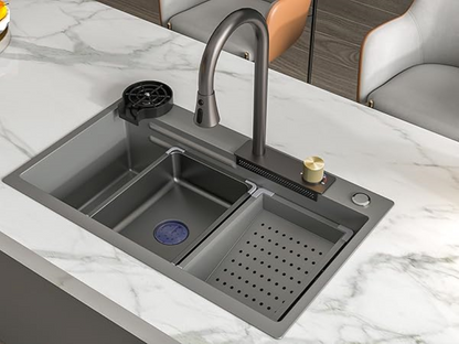 Chiuveta multifunctionala, otel inoxidabil, 75x45cm, gri  RV888824