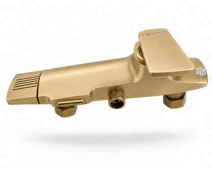 Coloana de dus, baterie incorporata, alama, auriu periat RV61019BG
