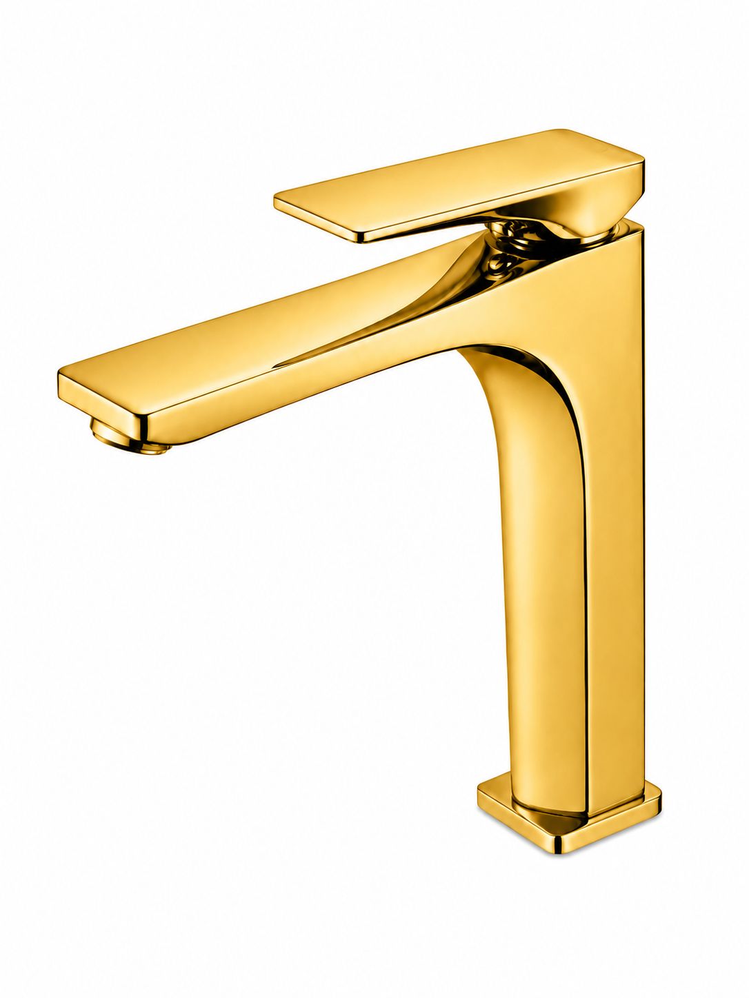 Baterie pentru lavoar cu corp inaltat, alama, auriu lucios  RV1401H.GOLD