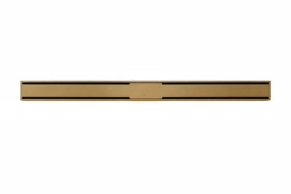 Rigolă duș liniară slim, inox 304, 600x32mm, auriu periat RV8888111