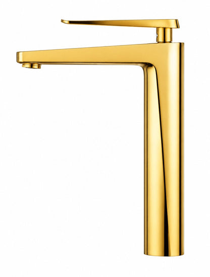 Baterie pentru lavoar cu corp inaltat, alama, gold  RV6101H.GOLD