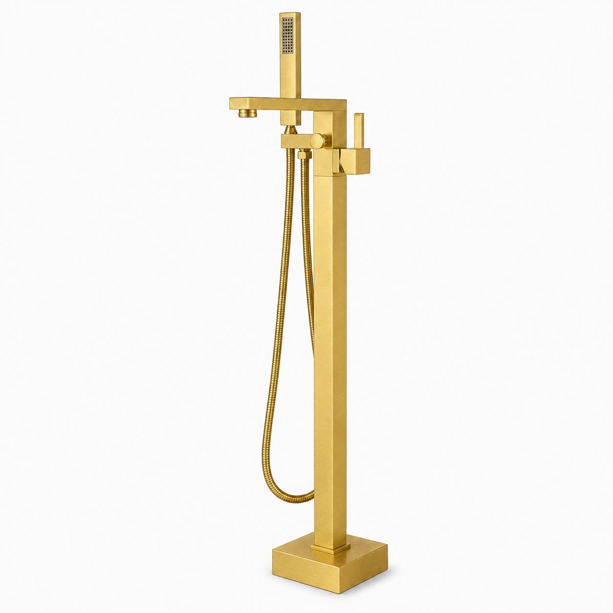 Baterie de cadă freestanding, montaj pe pardoseală, auriu periat RV43031BG