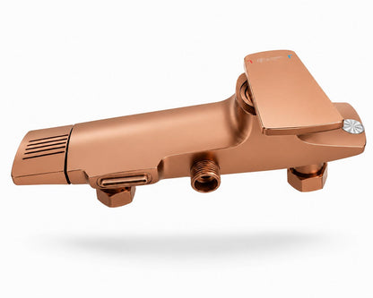 Coloana de dus, baterie incorporata, alama, rose gold  RV61019R