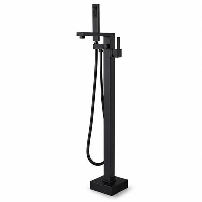 Baterie de cadă freestanding, montaj pe pardoseală, negru RV43031B