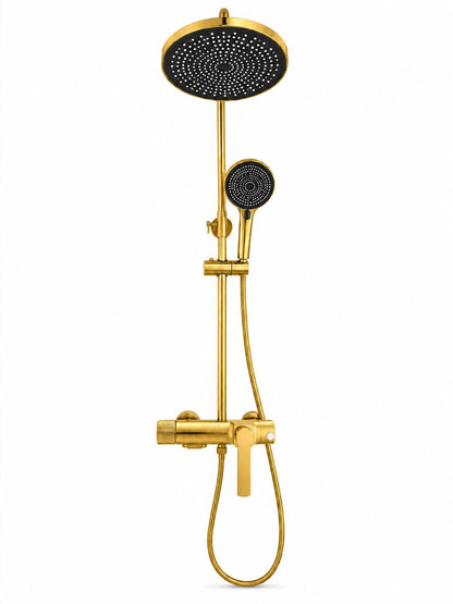 Coloana de dus, baterie incorporata, alama, gold, auriu  RV61019GOLD