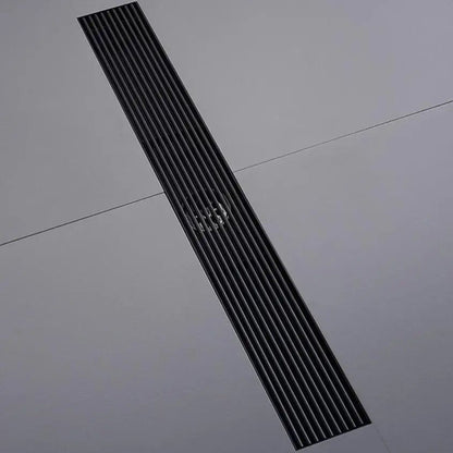 Rigolă duș liniară, inox 304, 57x400mm, negru RV8888101